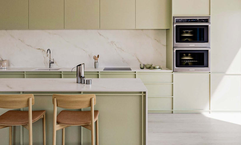 dekton üretici kataloğundan uygulama sahnesi; Babalı projesi değildir.